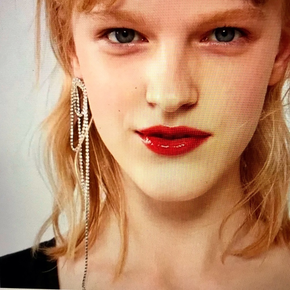 Zara Cascading Rhinestone Earrings